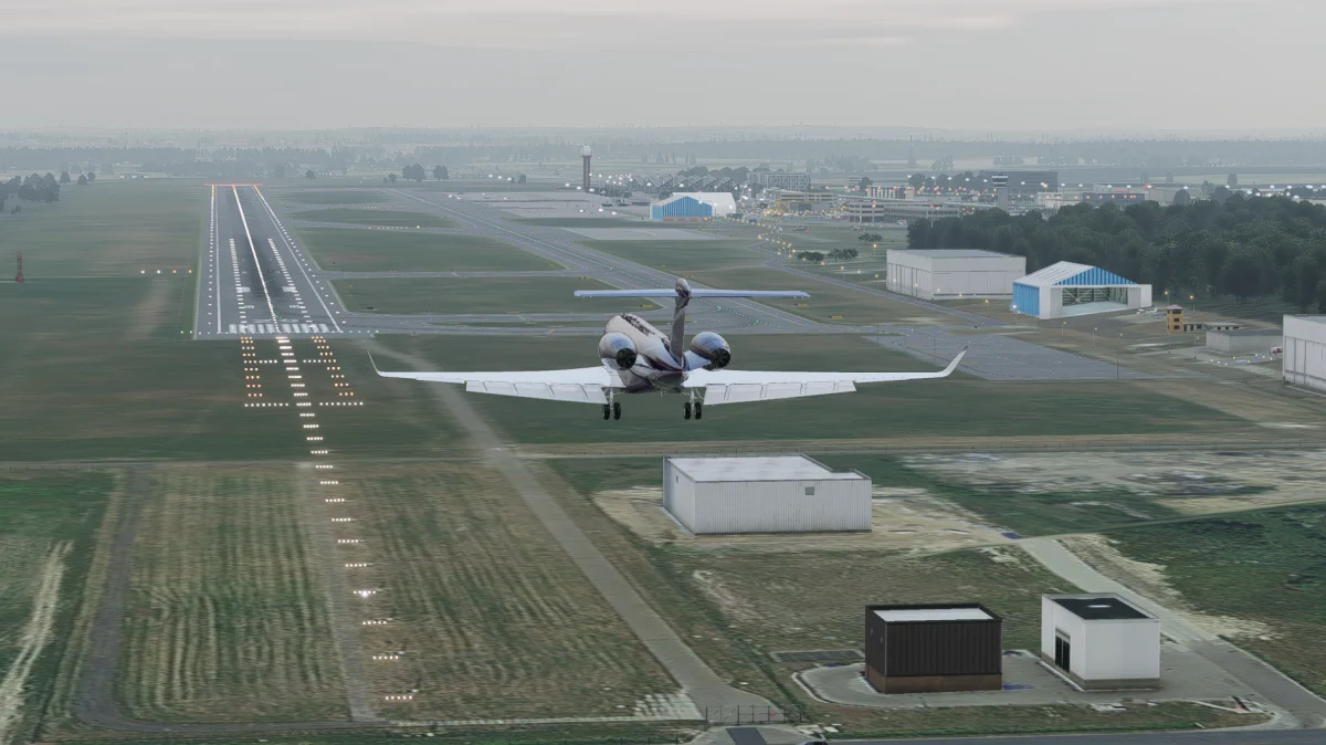 GLF650 on Short Final - Image by AKD Studio